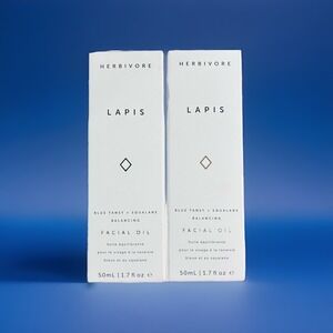 Herbivore Botanicals Lapis Blue Tansy Face Oil - 1.7 oz/50mL Lot Of‎ 2